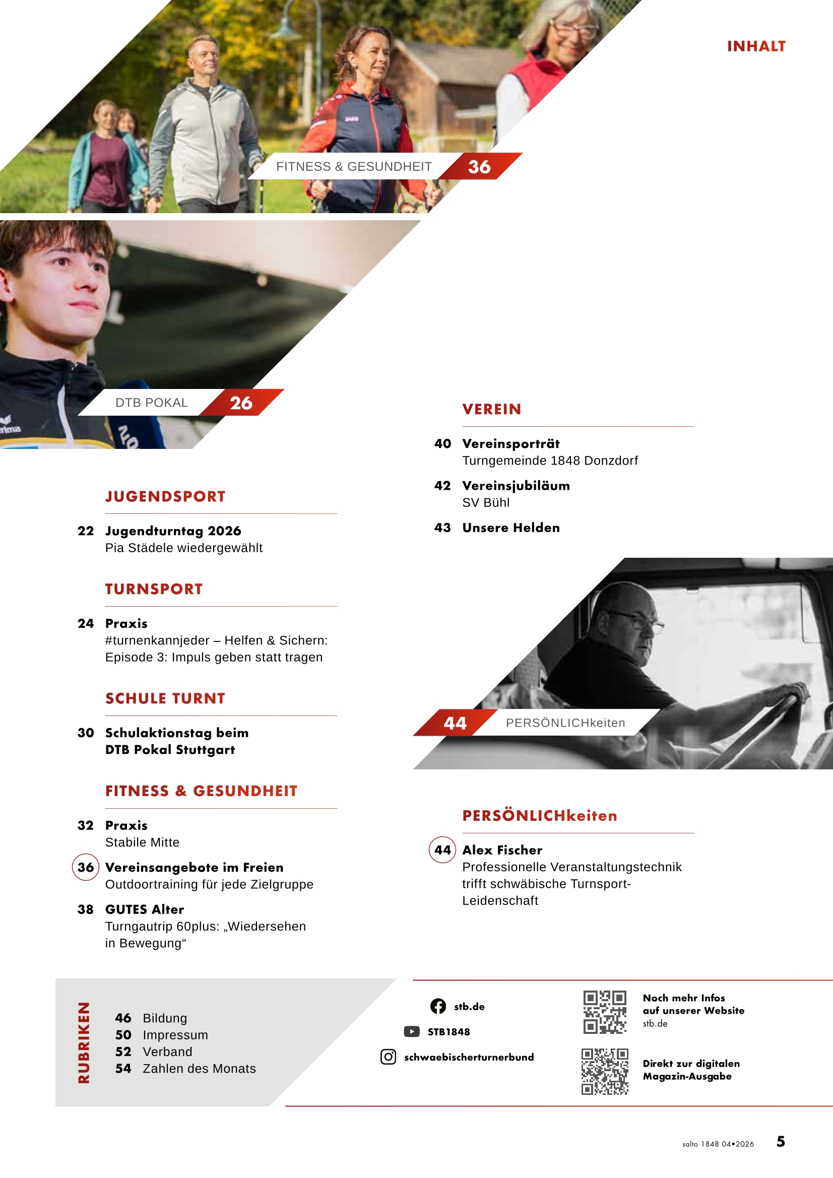 STB-Magazin SALTO1848 – Jahresabonnement