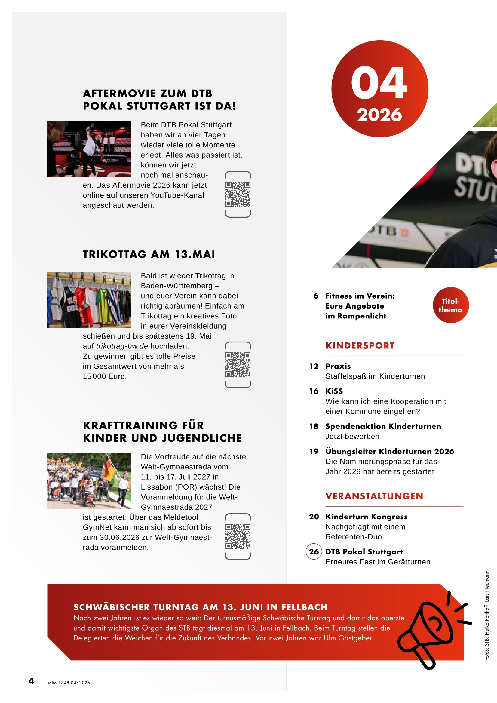 STB-Magazin SALTO1848 – Jahresabonnement